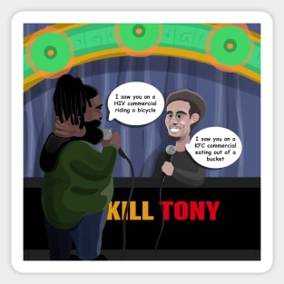 David Lucas & Tony Hinchcliffe Roasting Eachother - Kill Tony Podcast Merch & Gifts Sticker